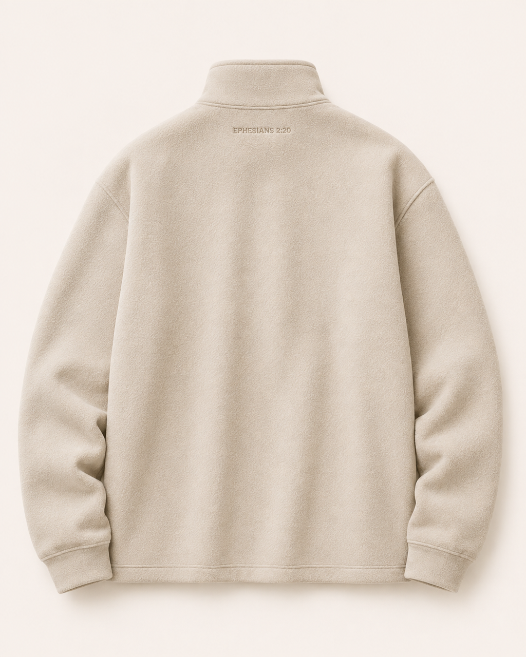 Cornerstone The Foundation Quarter-Zip back with Ephesians 2:20 embroidery