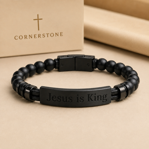 Jesus Is King Bracelet for Men