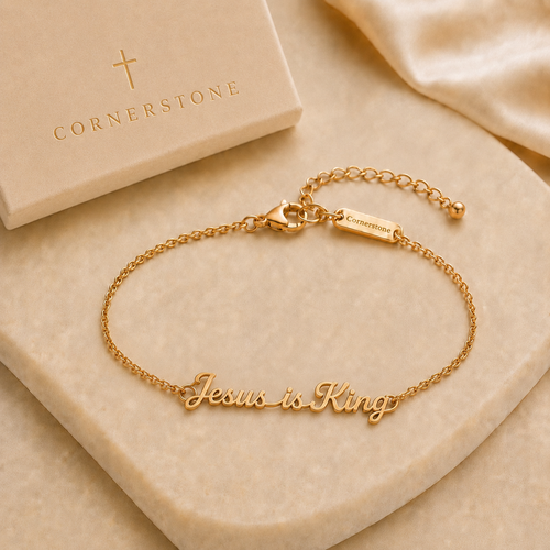 Jesus Is King Bracelet for Women