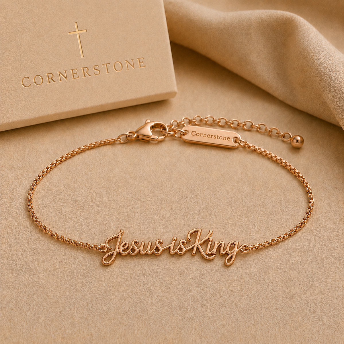 Jesus Is King Bracelet for Women