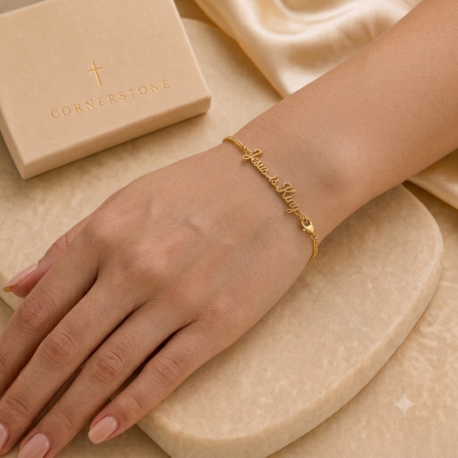 Jesus Is King Bracelet for Women