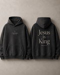 Black Jesus Is King Signature Hoodie by Cornerstone, front and back views